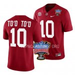 Men's Alabama Crimson Tide #10 Henry To'o To'o 2022 Sugar Bowl Crimson NCAA College Football Jersey 2403GISW1